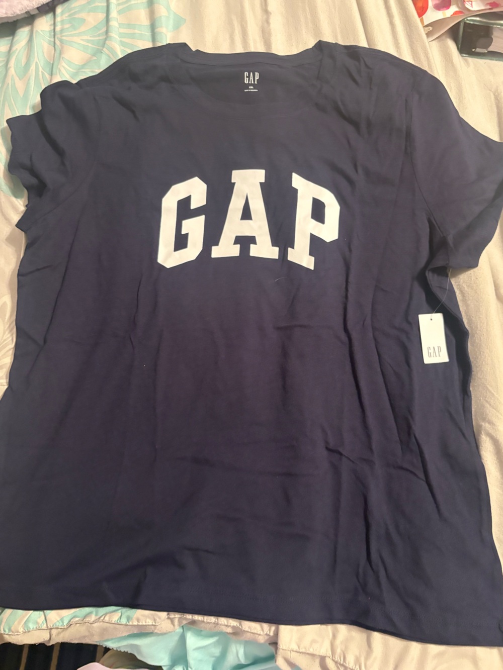GAP Navy Crewneck T-Shirt with White Logo